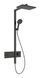 Душевая система Hansgrohe Raindance Alive Q 340/210 1jet EcoSmart ShowerSelect Comfort 24581340 с термостатом (Brushed Black Chrome) 987221 фото 1