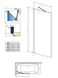 Шторка для ванни Radaway Idea Black PNJ 70 Frame (10001070-54-56) чорний профіль/скло прозоре 280999 фото 2