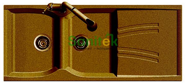 Гранітна мийка Telma Naiky NK11620 Granite/Metal (70 copper) 148073 фото