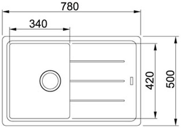 Гранітна мийка Franke Basis BFG 611-78 (114.0258.031) сахара 139584 фото
