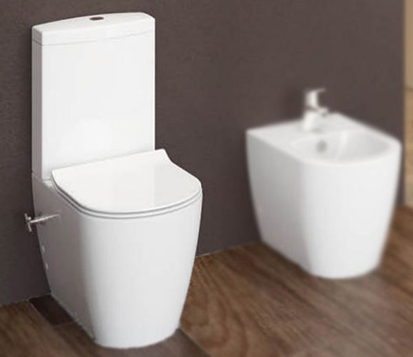 Унитаз-компакт Idevit Alfa SETK3104-0317-001-1-6200 с функцией биде и вентилем сиденье soft close 327618 фото