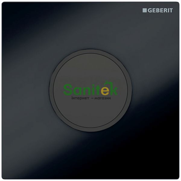Смывная клавиша для писсуара Geberit Sigma 10 (116.035.DW.1) электронная от батарей (чёрный/чёрный матовый) 683948 фото