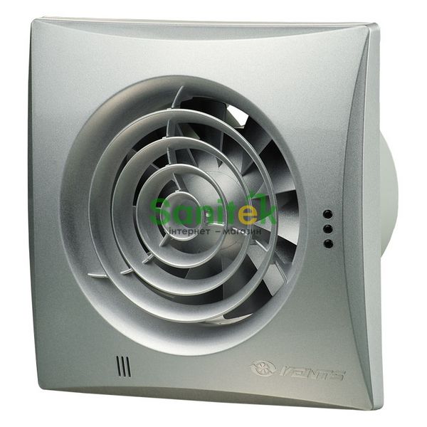 Вентилятор Vents Quiet Вентс 150 Квайт (алюміній мат) 360770 фото