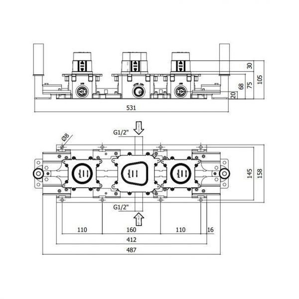 Прихована частина Paffoni Modular MDBOX001 517527 фото