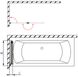 Шторка для ванни Radaway Carena PND 130/L (202201-101L) профіль хром/скло прозоре 209601 фото 3