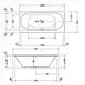 Ванна акриловая Duravit Darling New 180x80 (700244000000000) 120491 фото 2