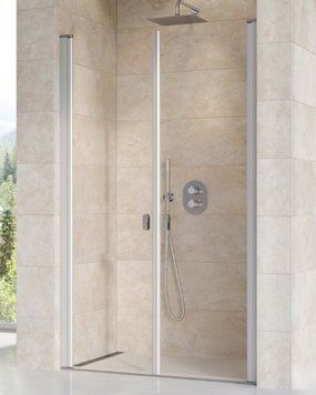 Душевая дверь Ravak Chrome CSDL2-90 (0QV7CU0LZ1) сатиновый профиль/стекло Transparent 151583 фото