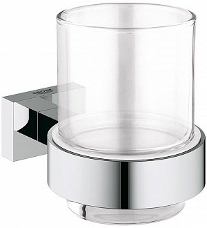 Стакан для ванної кімнати Grohe Essentials Cube 40755001 (хром) 130505 фото