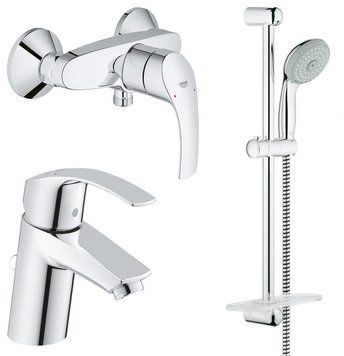 Набор смесителей для душа Grohe Eurosmart New 123244 (33555002+33265002+27927000) 132442 фото