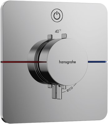 Смеситель для душа Hansgrohe ShowerSelect Comfort Q 15581000 скрытого монтажа с термостатом (хром) 694230 фото
