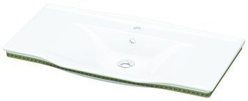 Умывальник Idevit Neo Classic 103x50 см (3301-1005-0088) белый/декор золото 167049 фото