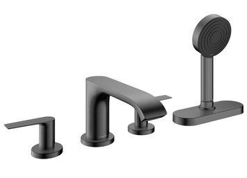 Смеситель для ванны Hansgrohe Vivenis 75444340 на 4 отверстия (Brushed Black Chrome) 989045 фото