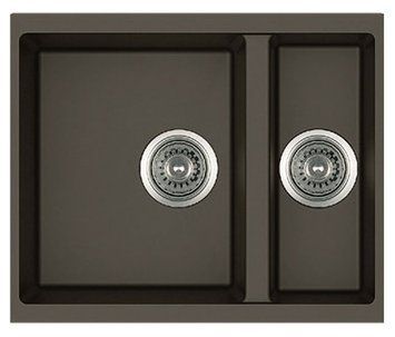 Гранитная мойка Fabiano Quadro 56x46х15 Espresso (8221.301.0648) 298960 фото
