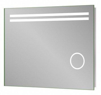 Дзеркало для ванної кімнати Sanwerk Lava Della 80x65см (ZL0000127) зі збільшуючим склом 159740 фото