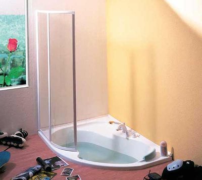 Шторка для ванны Ravak VSK2 Rosa 150 L (76L80100Z1) белый профиль/стекло Transparent (левая) 151499 фото