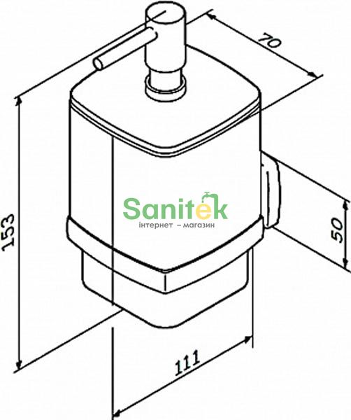 Дозатор для жидкого мыла Am.Pm Gem A9036900 (хром) 213497 фото