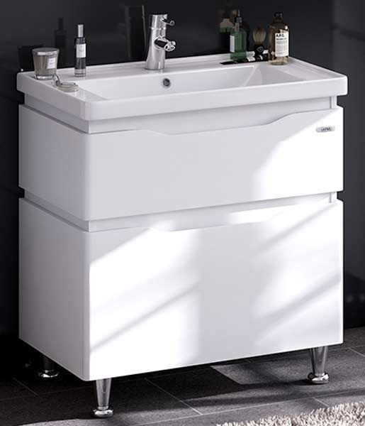 Тумба с умывальником Sanwerk Alessa 80 (MV0000634) белая 137961 фото