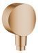 Подключение для душевого шланга Hansgrohe FixFit 26453140 (бронза матовая) 421511 фото 1