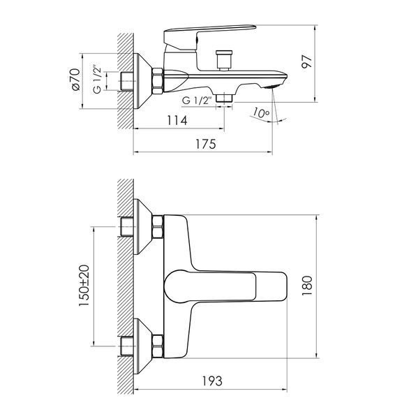 Набор смесителей для ванной комнаты Imprese kit30093 + кухнный смеситель 419245 фото