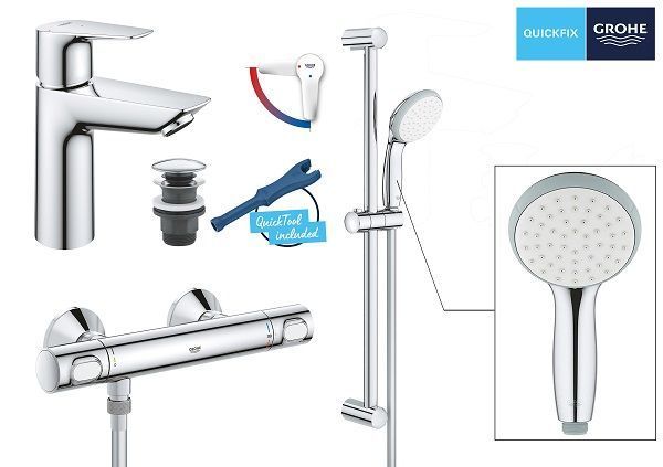 Набір змішувачів для душу Grohe Precision Flow UA202503TE 695444 фото