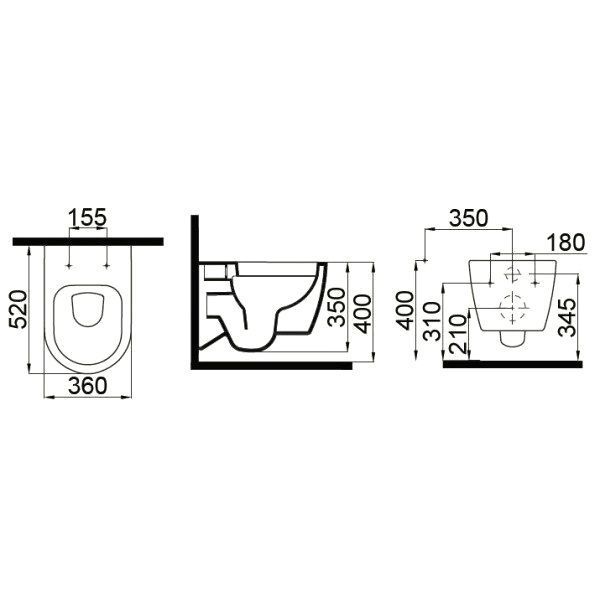 Унітаз підвісний Idevit Alfa Rimless 3104-2616 167011 фото
