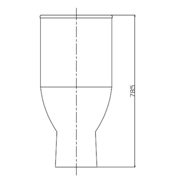 Унітаз-компакт Ravak Style Combi RimOff Tornado VKUM100012 з сидінням Slim slow-closing 999411 фото