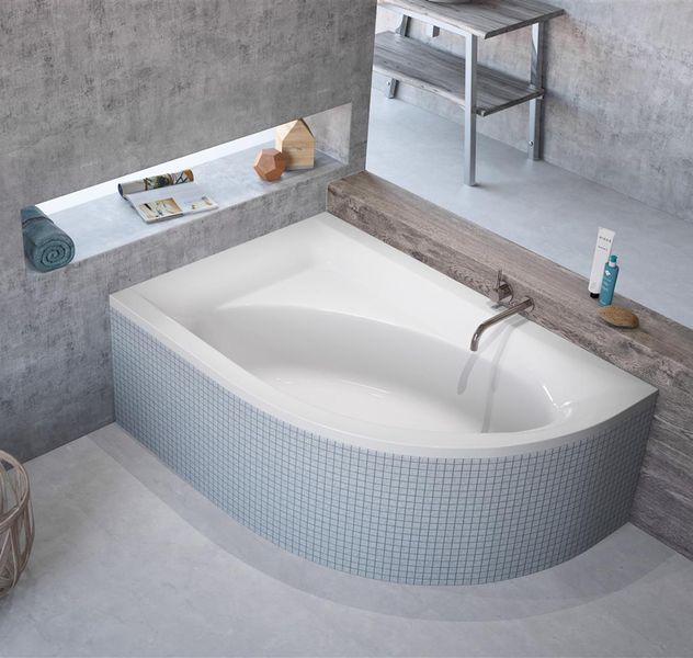 Ванна акрилова Radaway Mistra 170x110 L (WA1-07-170x110LS) ліва + сифон 265258 фото