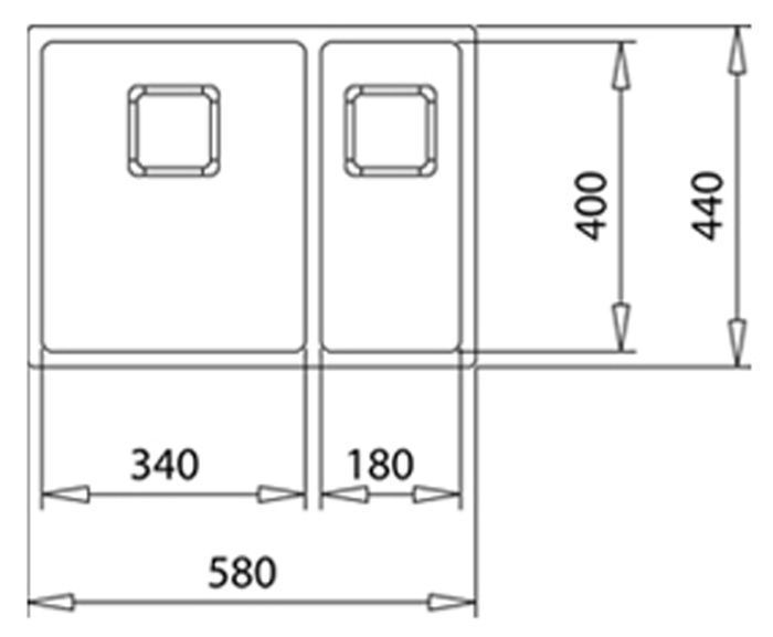 Кухонная мойка Teka Flexlinea RS15 2B 580 (115030010) 421471 фото