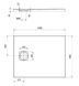 Душовий піддон Cersanit Tako Slim 120x90x4,5 (Сет C255) чорний матовий + сифон 989584 фото 3