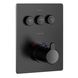 Змішувач для ванни та душу Imprese Smart Click ZMK101901236 прихованого монтажу з термостатом 3-х ходовий (чорний) 682793 фото 1