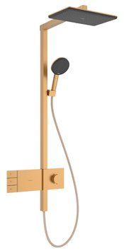 Душевая система Hansgrohe Raindance Alive Q 340/210 2jet ShowerSelect Comfort 24590140 с термостатом (бронза матовая) 987216 фото