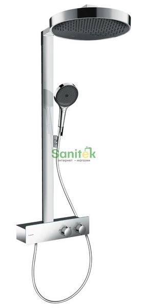 Душевая система Hansgrohe Rainfinity 360 1jet 26853000 с термостатом (хром) 694368 фото