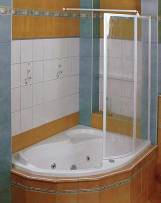 Шторка для ванны Ravak VSK2 Rosa 160 R (76P9010041) белый профиль/полистирол Rain (правая) 151502 фото