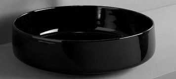 Умивальник ArtCeram Cognac &Oslash; 48 см COL002 17;00 (чорний матовий) 156199 фото