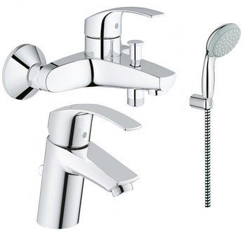 Набор смесителей для ванной комнаты Grohe Eurosmart New 123582 (33300002+33265002+2780300E) 214463 фото