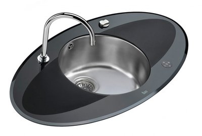 Кухонна мийка Teka I-Sink 95 DX (13129009) чорне скло 105871 фото