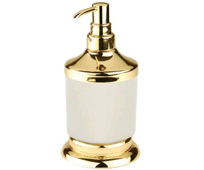 Дозатор для жидкого мыла Kugu Versace Freestand 230G (золото) 134265 фото