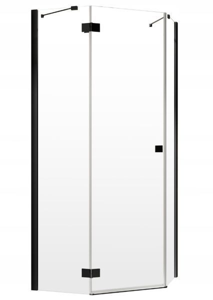 Бічна стінка Radaway Essenza New Black PTJ 90x80 (385052-54-01) чорний профіль/скло прозоре 279356 фото