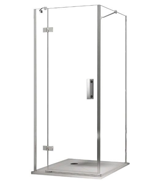 Душова кабіна Ravak SmartLine SMSD2+SMPS 90x80 L (0SLABA00Z1+9SP40A00Z1) хромований профіль/скло Transparent (ліва) 279455 фото