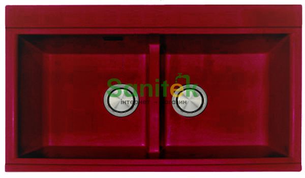 Гранітна мийка Telma Kinga LX8620 Granite (49 ruby red) 149486 фото