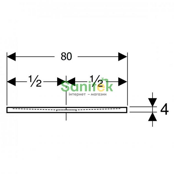Душовий піддон Geberit Sestra 160x80 (550.278.00.2) графіт 425443 фото