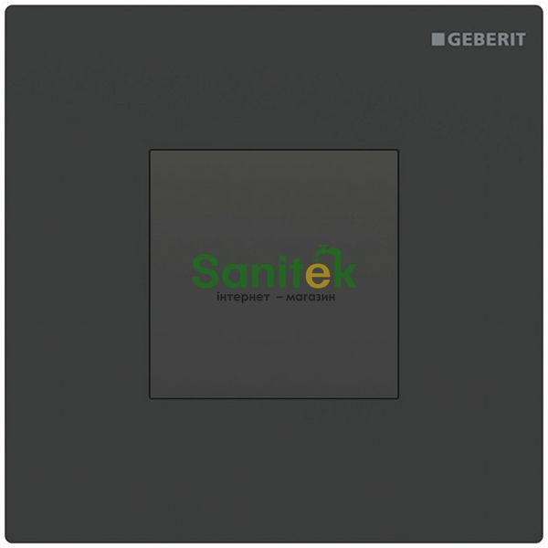Смывная клавиша для писсуара Geberit Sigma 30 (116.037.16.1) электронная от батарей 3 B (чёрный матовый) 683950 фото