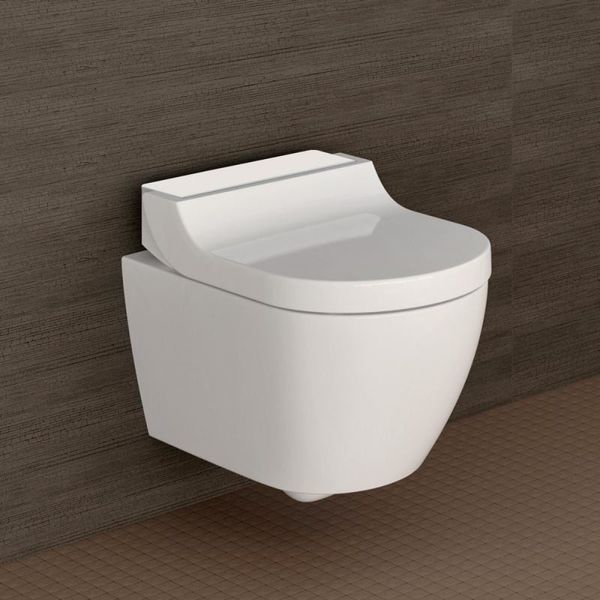 Унітаз підвісний Geberit AquaClean Tuma Comfort 146.294.SI.1 Rimfree з кришкою - біде (біле скло) 236099 фото
