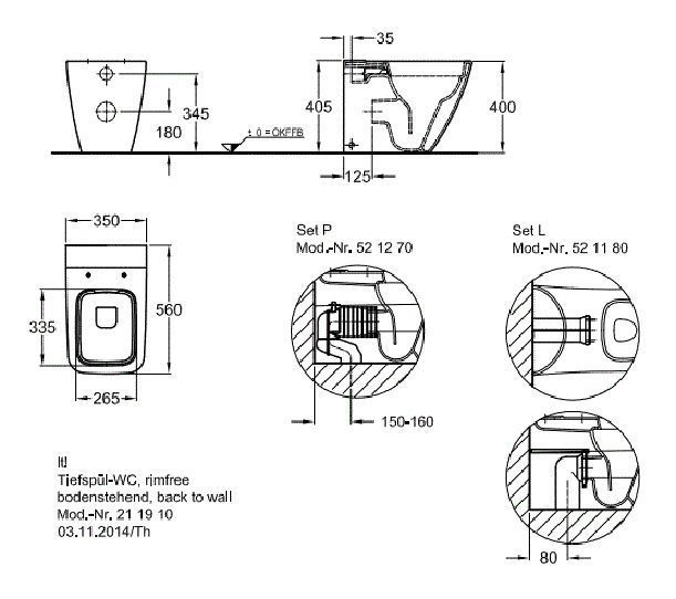 Унитаз напольный Geberit iCon Square Rimfree 211910000 278337 фото