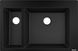 Гранитная мойка Hansgrohe C51-F635-09 (43220000) чёрный графит + Смеситель для кухни Hansgrohe Metris Select M71 73818000 с душем 304958 фото 4