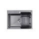 Кухонна мийка Kroner KRP Schwarze - 5843HM PVD (чорний) 697430 фото 6