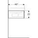 Тумба з умивальником Geberit Xeno&sup2; 90 см (500.513.01.1/500.533.01.1) білий 533391 фото 4