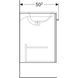 Тумба під умивальник Geberit Selnova Square 55 (501.216.00.1) 545492 фото 3