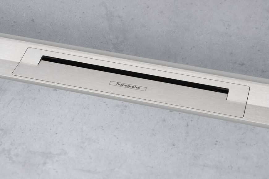 Решітка для трапу Hansgrohe RainDrain Flex 800 мм 56051800 пристінна (нержавіюча сталь) 491442 фото