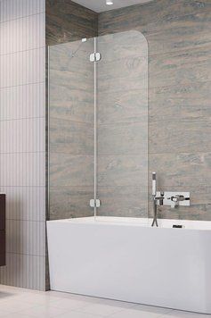 Шторка для ванны Radaway Torrenta PND II 100 L (12011202-101L) профиль хром/стекло прозрачное 507721 фото